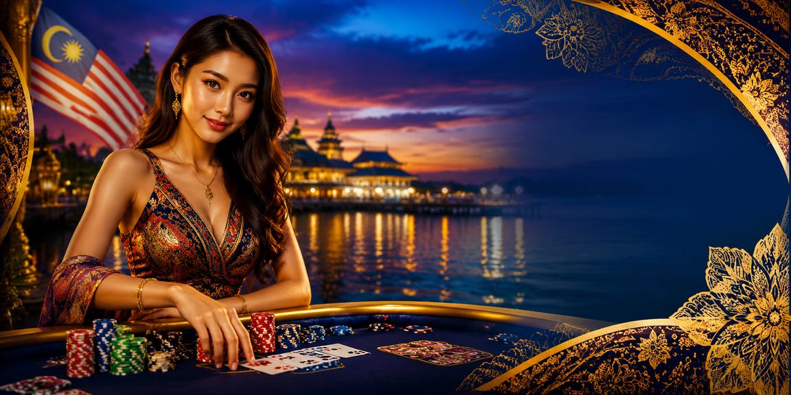 Permainan poker langsung dengan latar batik Malaysia di coin88